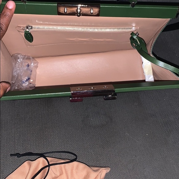 Alaia Med Green Cecile Handbag with strap NWT - Picture 2 of 8